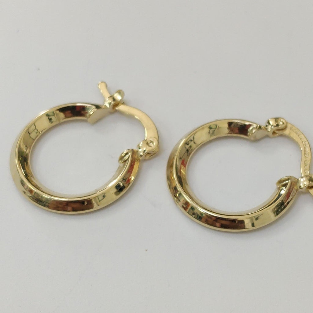 ARETES ARRACADAS CON CIRCONIAS 14K 2.3 GR (NUEVO)