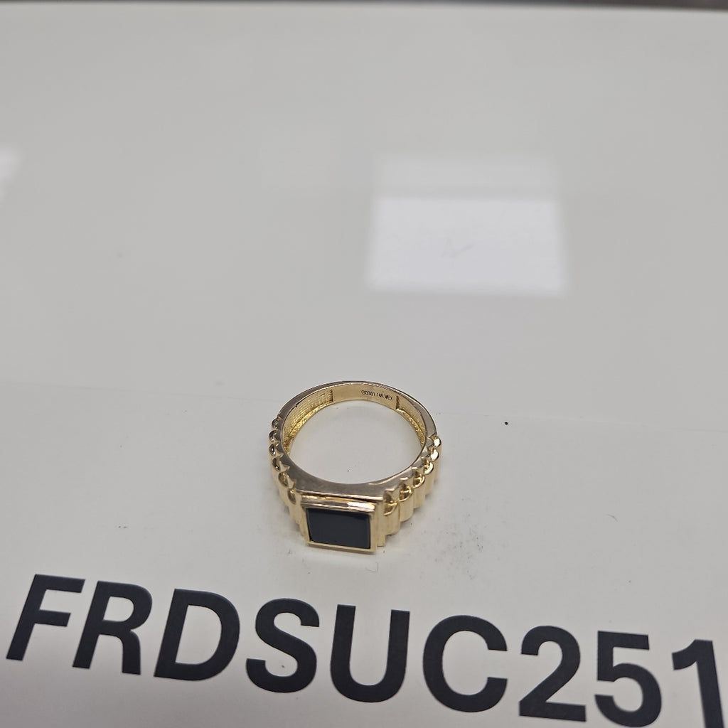 ANILLO C ONIX 14K 9.5 TALLA 8.5 GR (NUEVO)