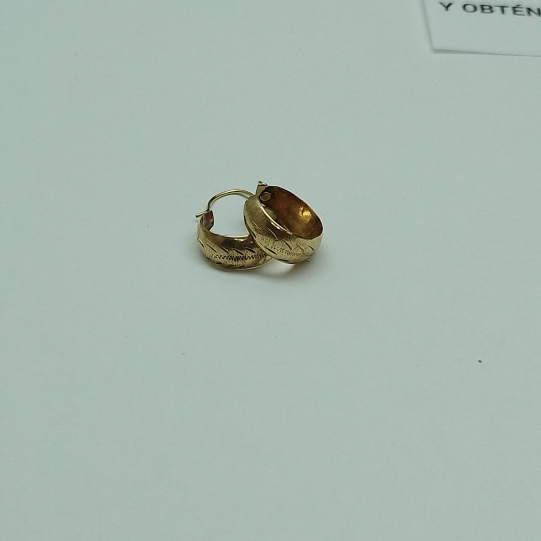 ARRACADAS PAR ORO 10 K 1.8 GRMS (SEMINUEVO)