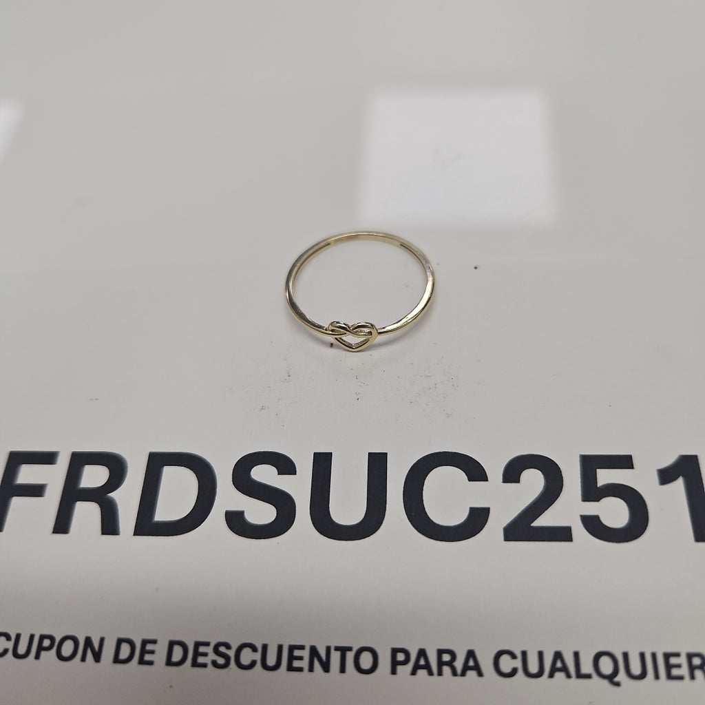 ANILLOS ANILLITO FIG CORAZON 10K TALLA 9 0.9 GR (NUEVO)