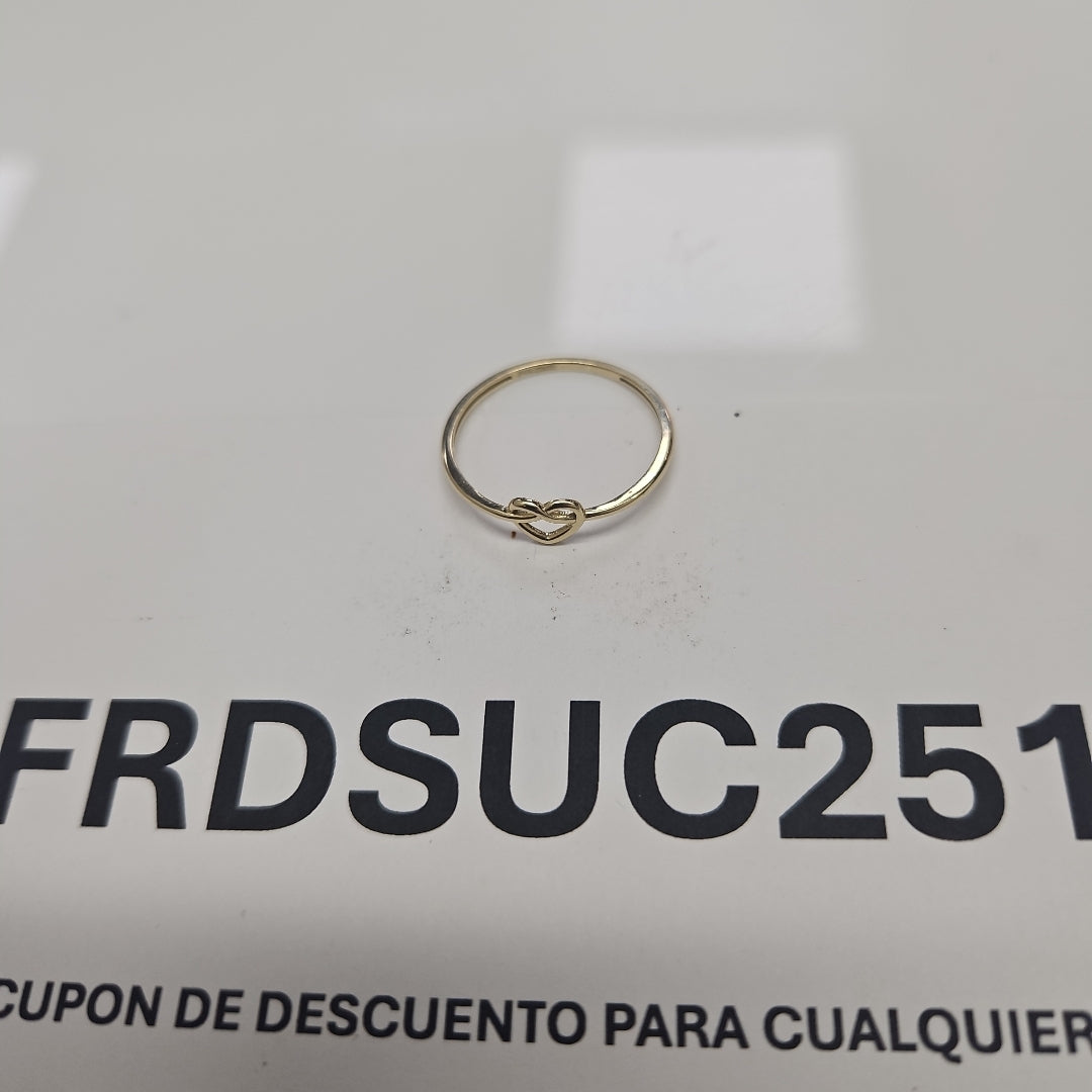 ANILLOS ANILLITO FIG CORAZON 10K TALLA 9 0.9 GR (NUEVO)