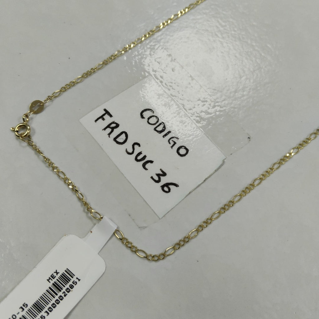 CADENA TEJIDO 3X1 14K 55 CM 2.3 GR (NUEVO)