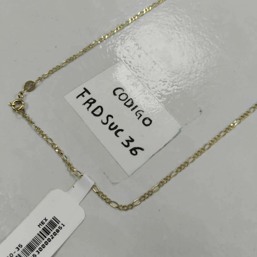 CADENA TEJIDO 3X1 14K 55 CM 2.3 GR (NUEVO)
