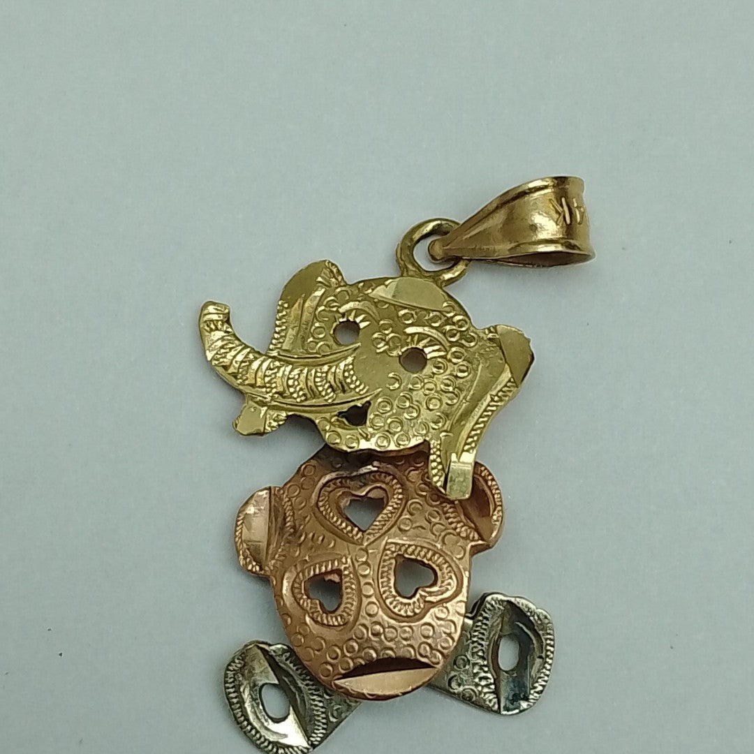 DIJE ORO, ORO COMBINADO 14 K 2.7 GRMS (SEMINUEVO)