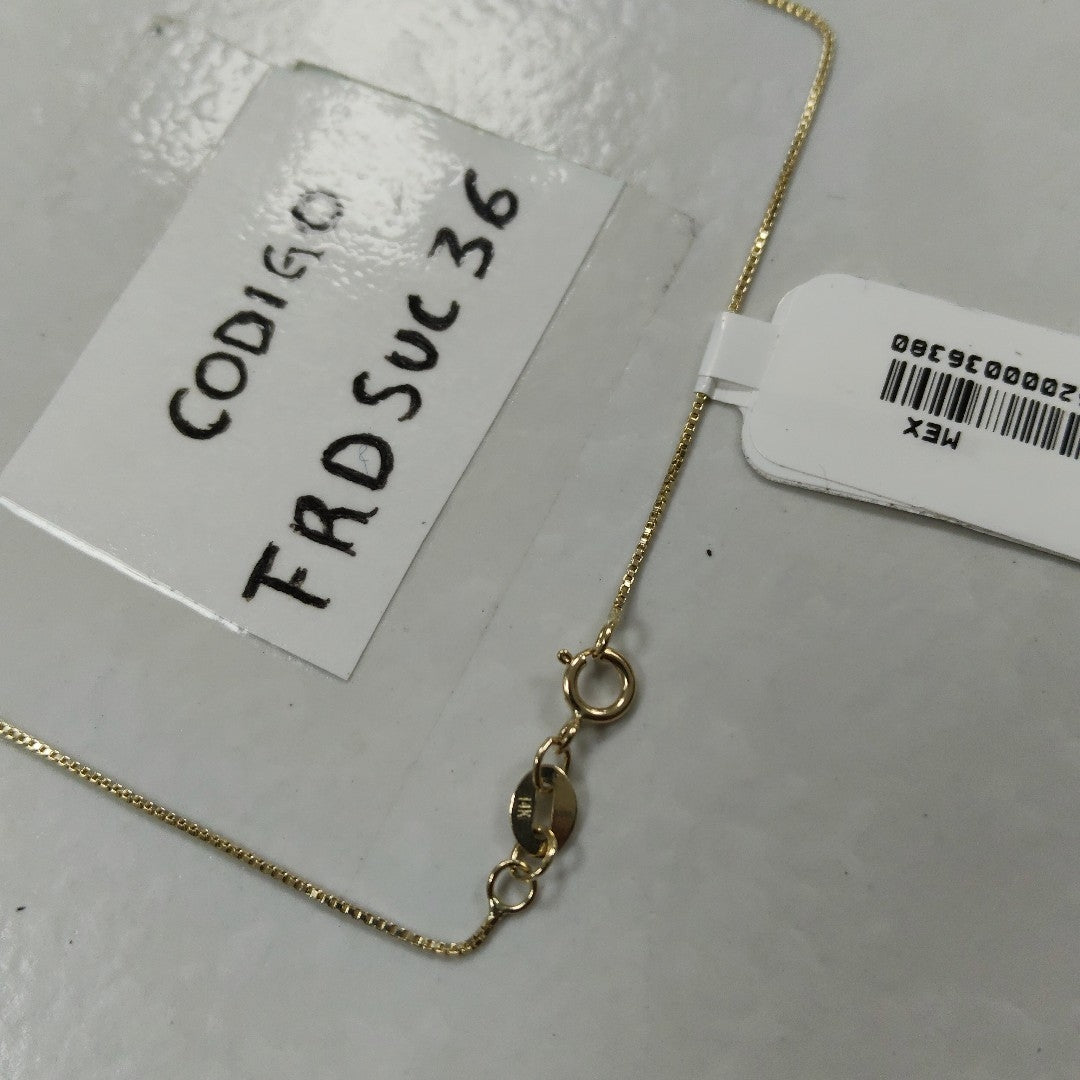 CADENA VENECIANO 14K 50 CM 1.6 GR (NUEVO)