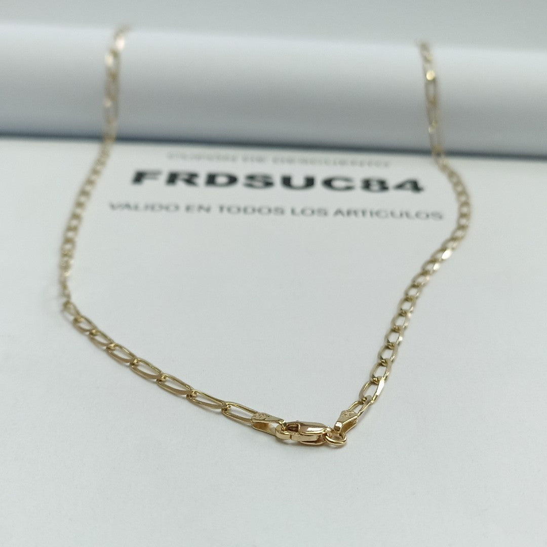 CADENA ESLABON 14K 55 CM 6.5 GR (NUEVO)