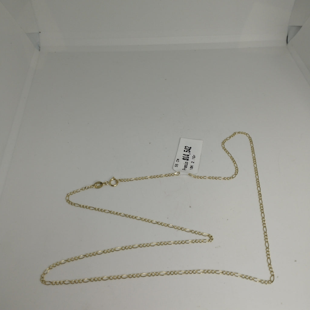 CADENAS TEJIDO 3X1 ORO 10K 55 CM 2.1 GR (NUEVO)