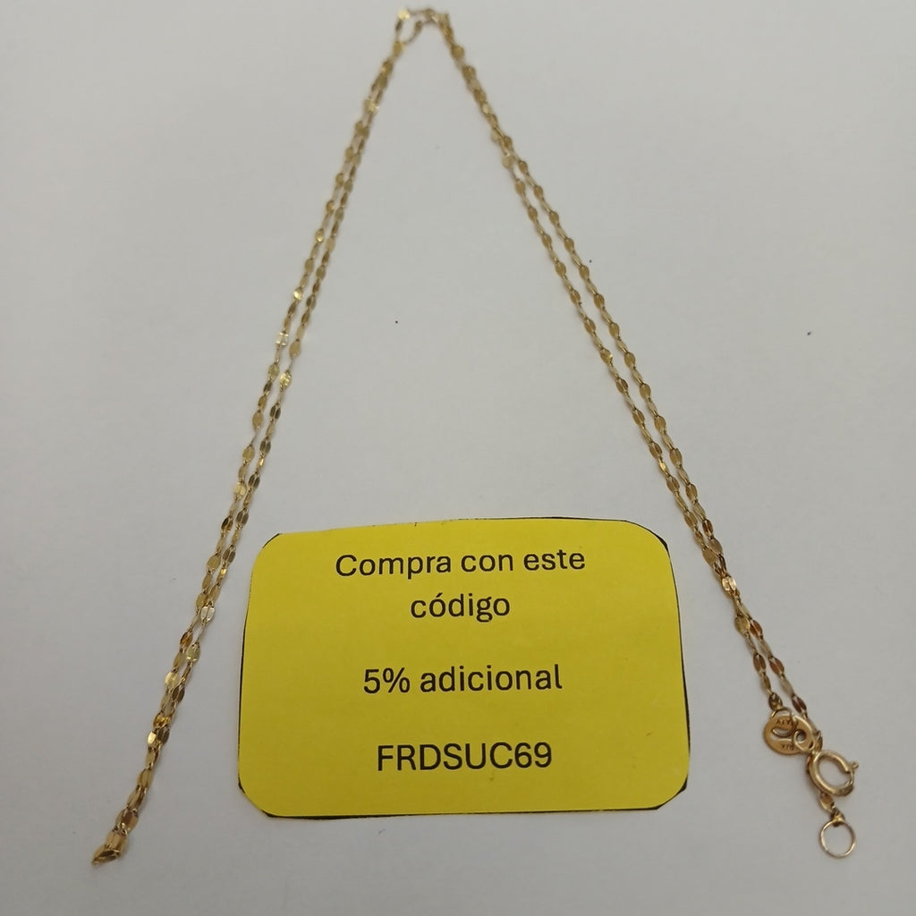CADENA ORO 10 K 0,70 GRMS (SEMINUEVO)