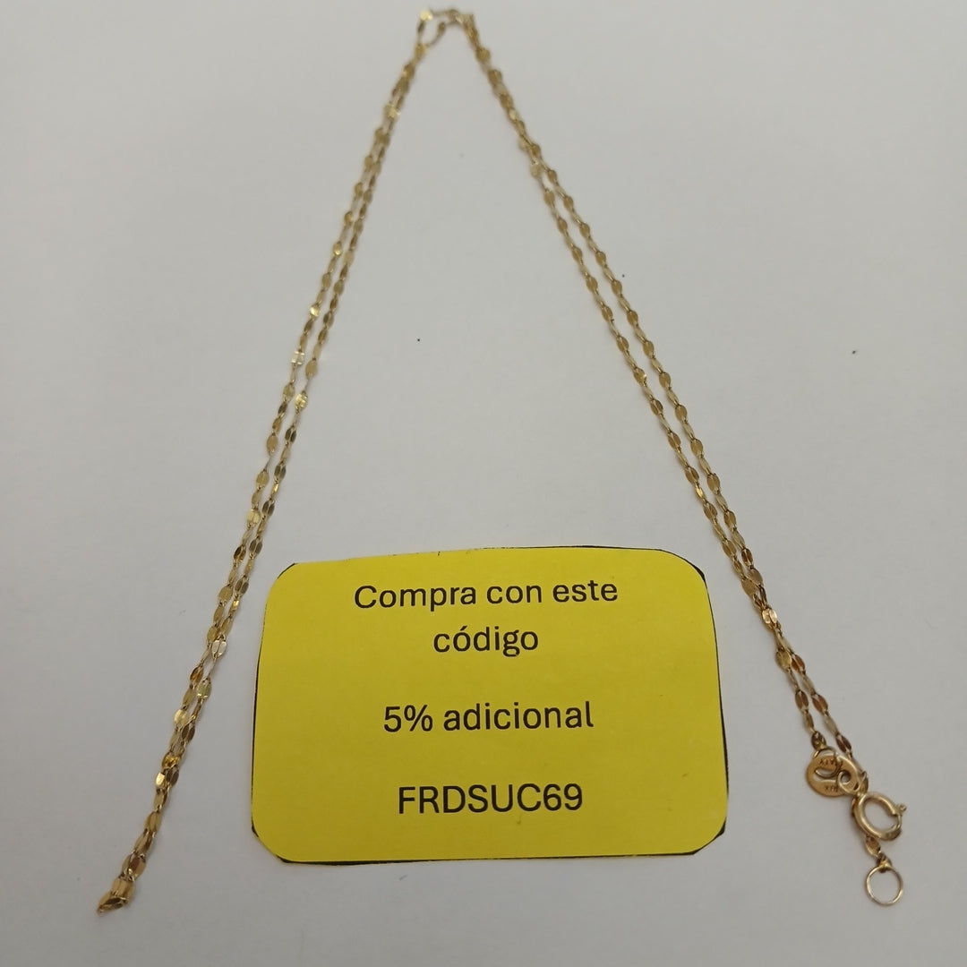 CADENA ORO 10 K 0,70 GRMS (SEMINUEVO)