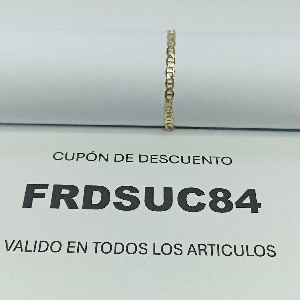 PULSERA GUCHI 14K 18 CM 2 GR (NUEVO)