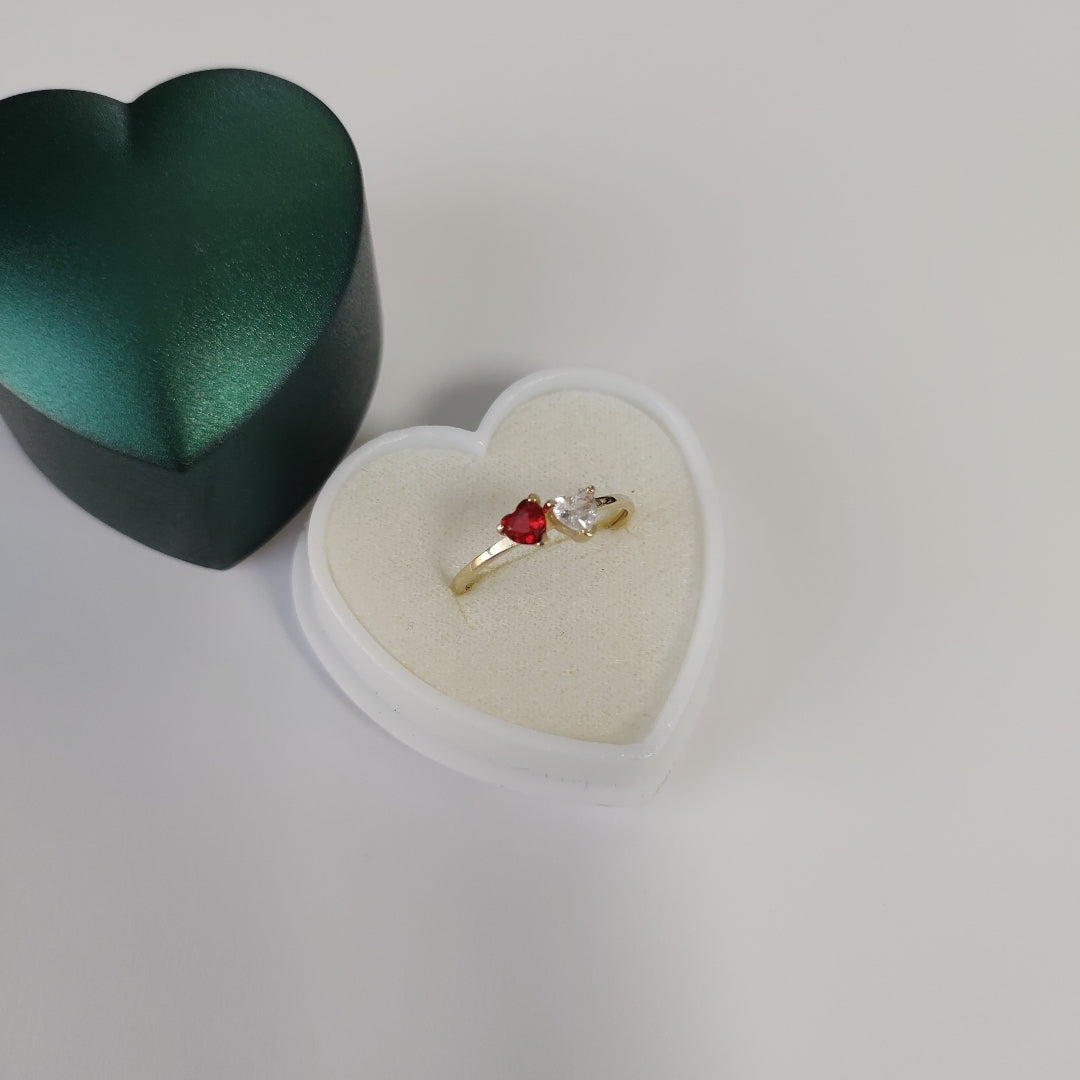 ANILLOS CON CIRCONIA T PIEDRA DE COLOR 14K TALLA 7 1 GR (NUEVO)