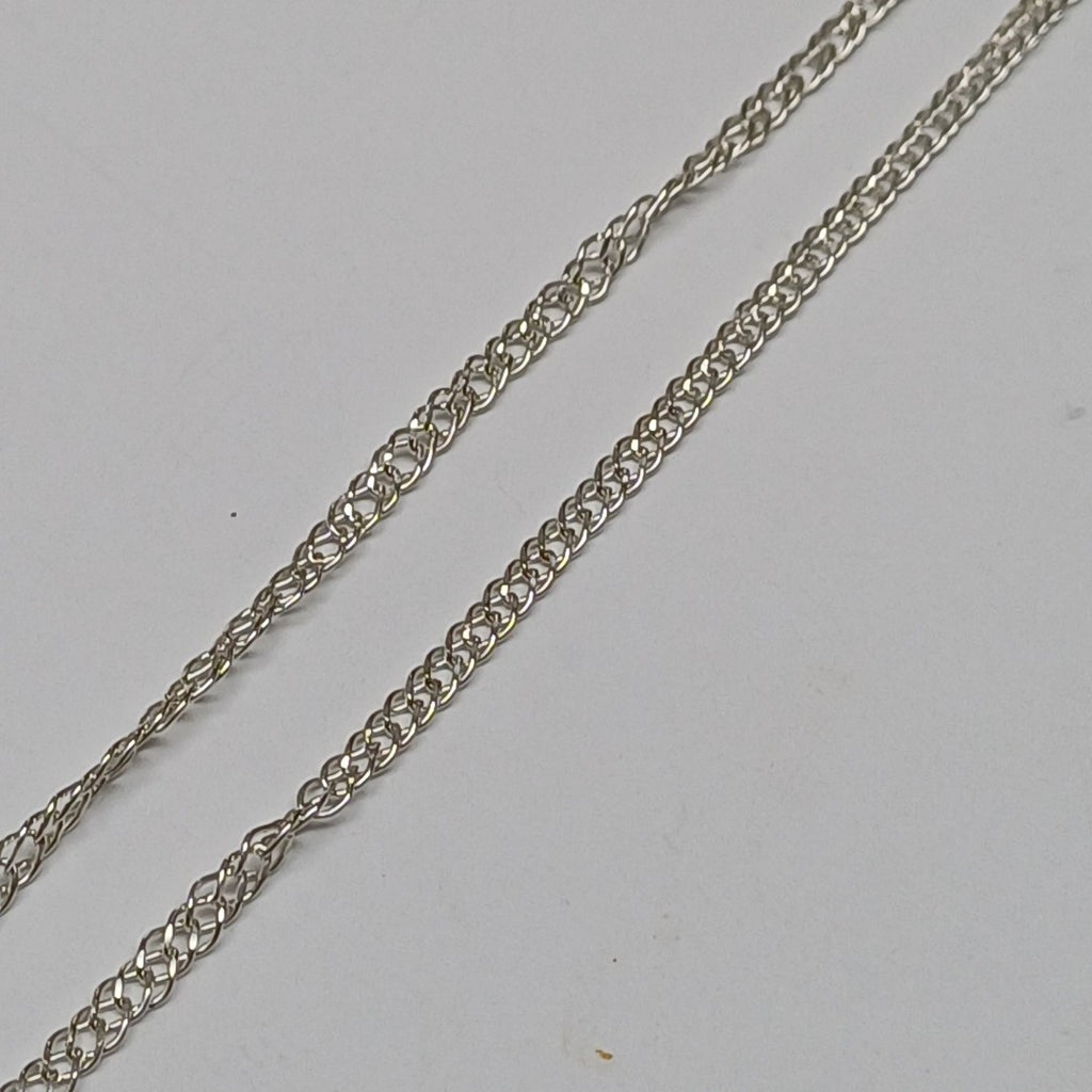 CADENA DOBLE ESLABON PLATA .925 50 CM 3.83 GR (NUEVO)