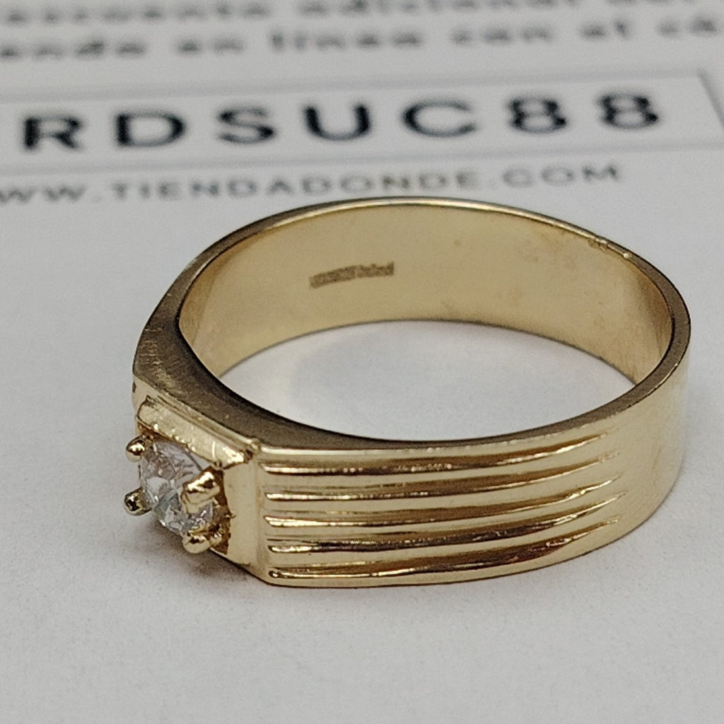 ANILLOS CON CIRCONIA 14K TALLA 9 4.3 GR (NUEVO)