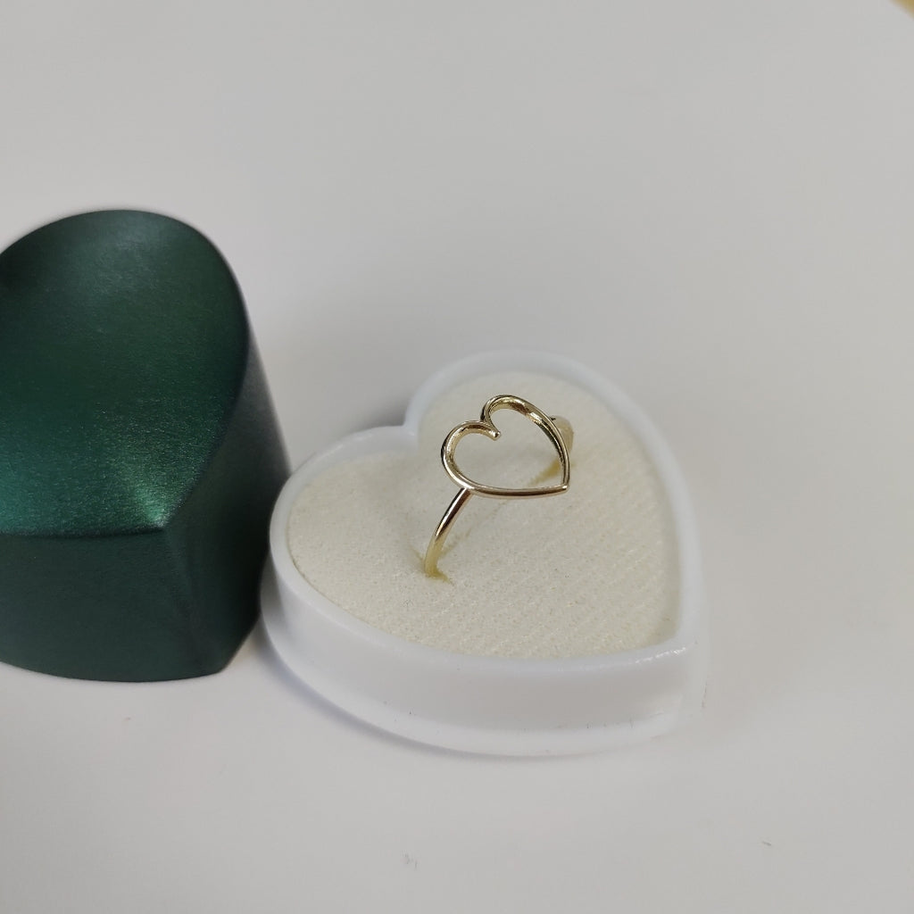 ANILLOS ANILLITO FIG CORAZON 10K TALLA 8 0.9 GR (NUEVO)