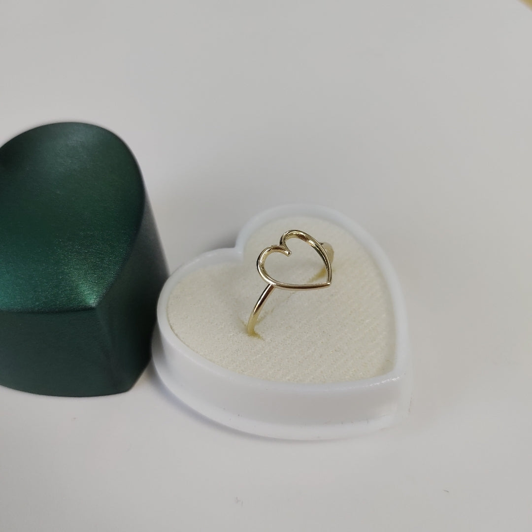 ANILLOS ANILLITO FIG CORAZON 10K TALLA 8 0.9 GR (NUEVO)