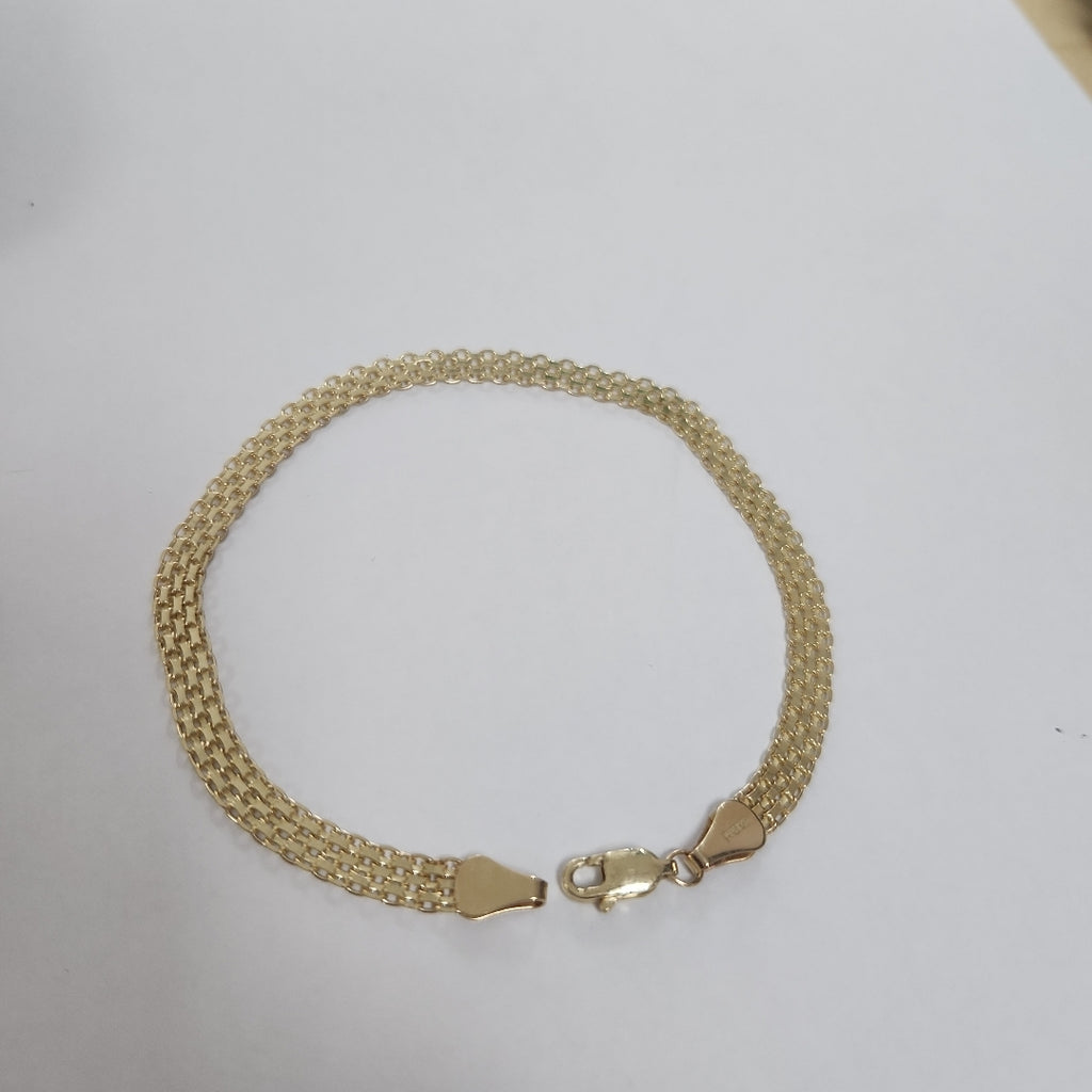 PULSERA ESPECIAL 14K 21 CM 5 GR (NUEVO)