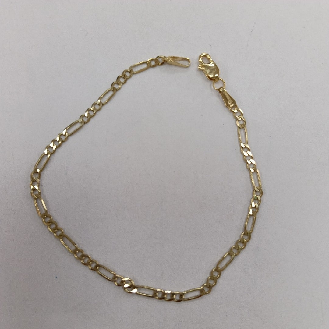 PULSERA TEJIDO 3X1 14K 18 CM 2 GR (NUEVO)