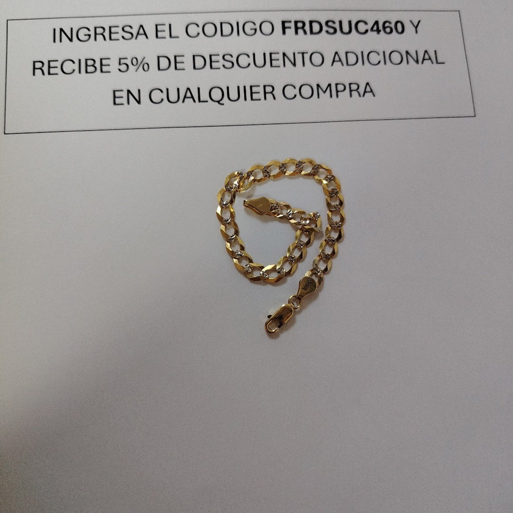 PULSERA BARBADA 14K 21 CM 5.6 GR (NUEVO)