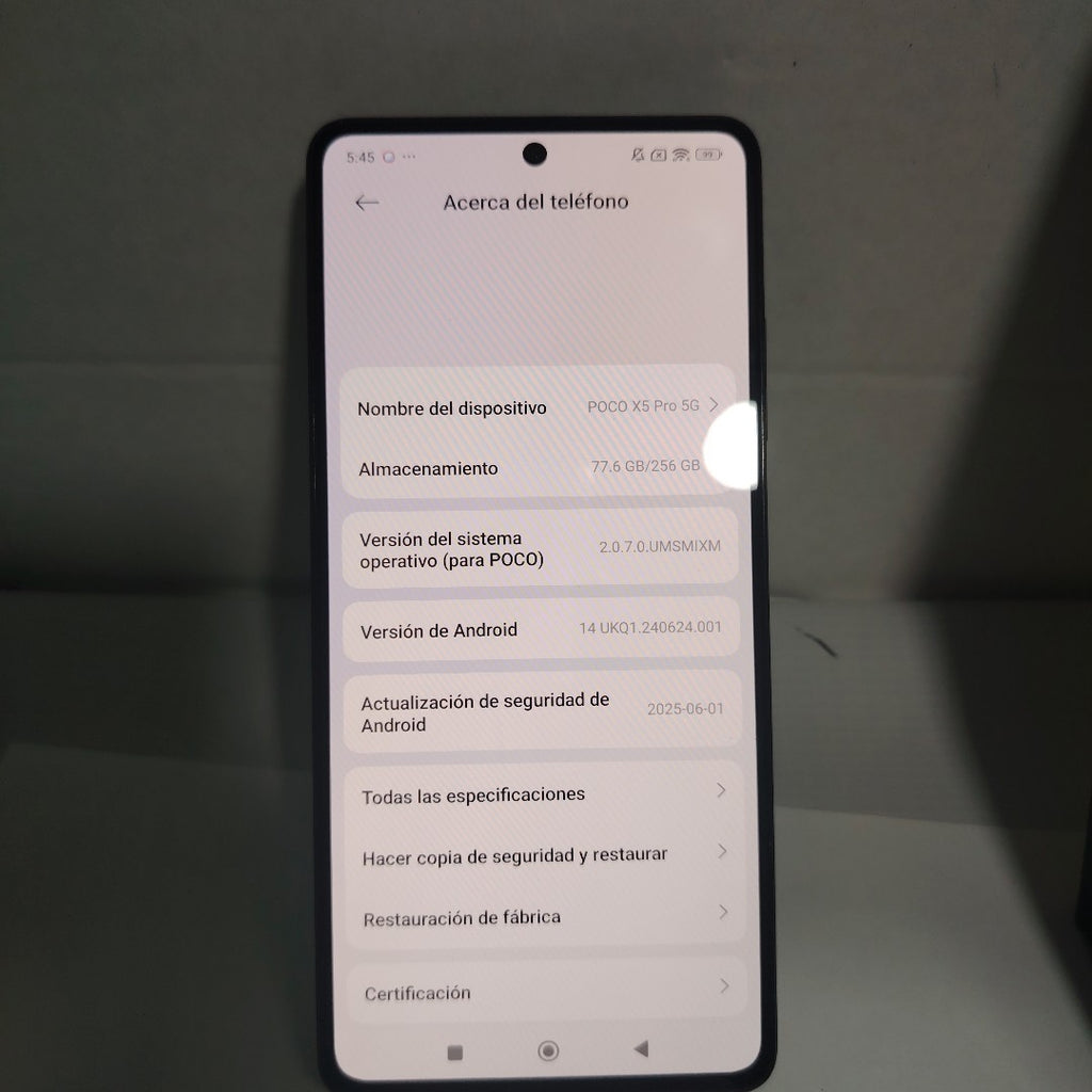 CELULAR XIAOMI POCO X5 PRO 22101320G (2023) 256 GB 8 GB RAM (SEMINUEVO)