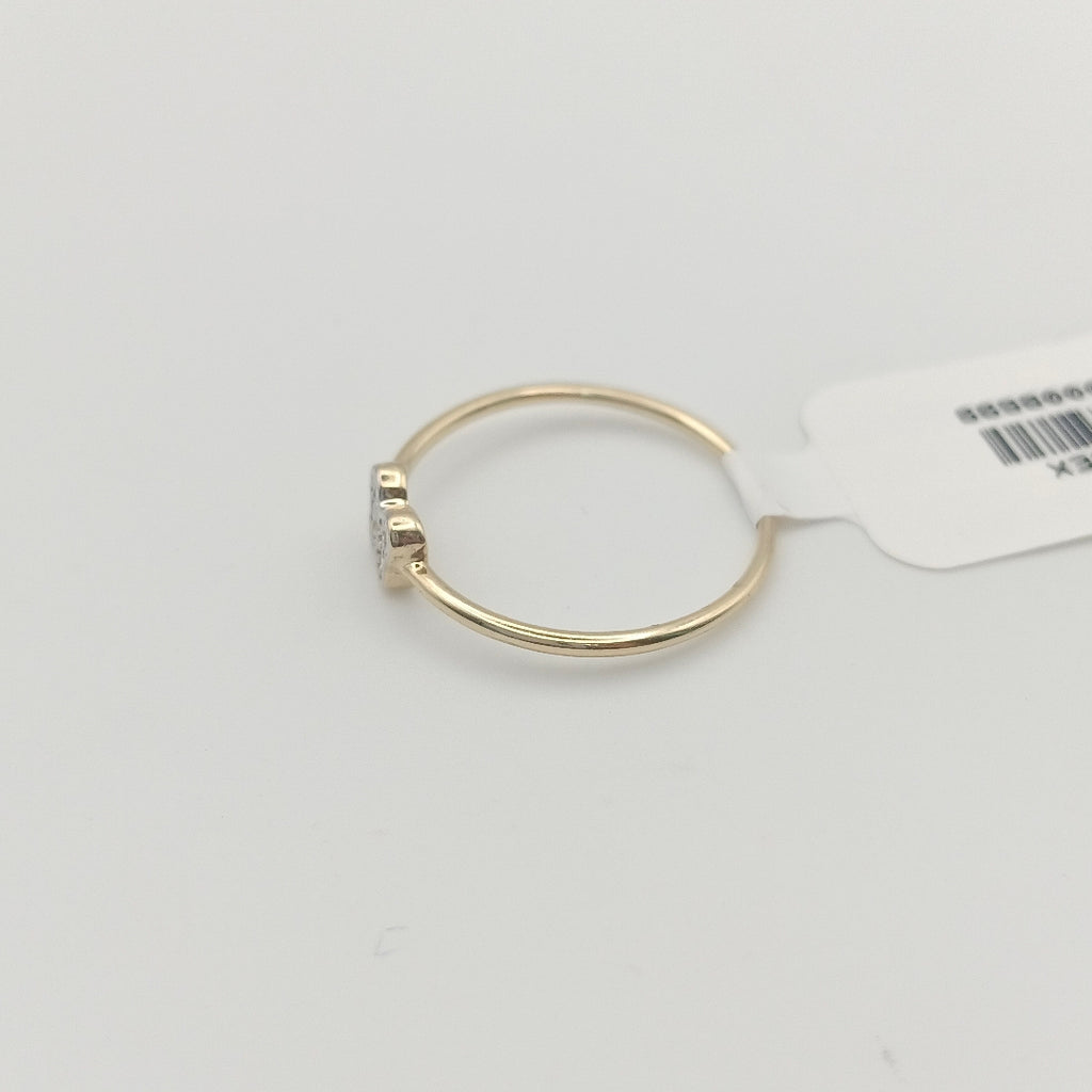ANILLO ANILLITO MARIPOSA C CIRCONIAS 14K 7 TALLA 1 GR (NUEVO)
