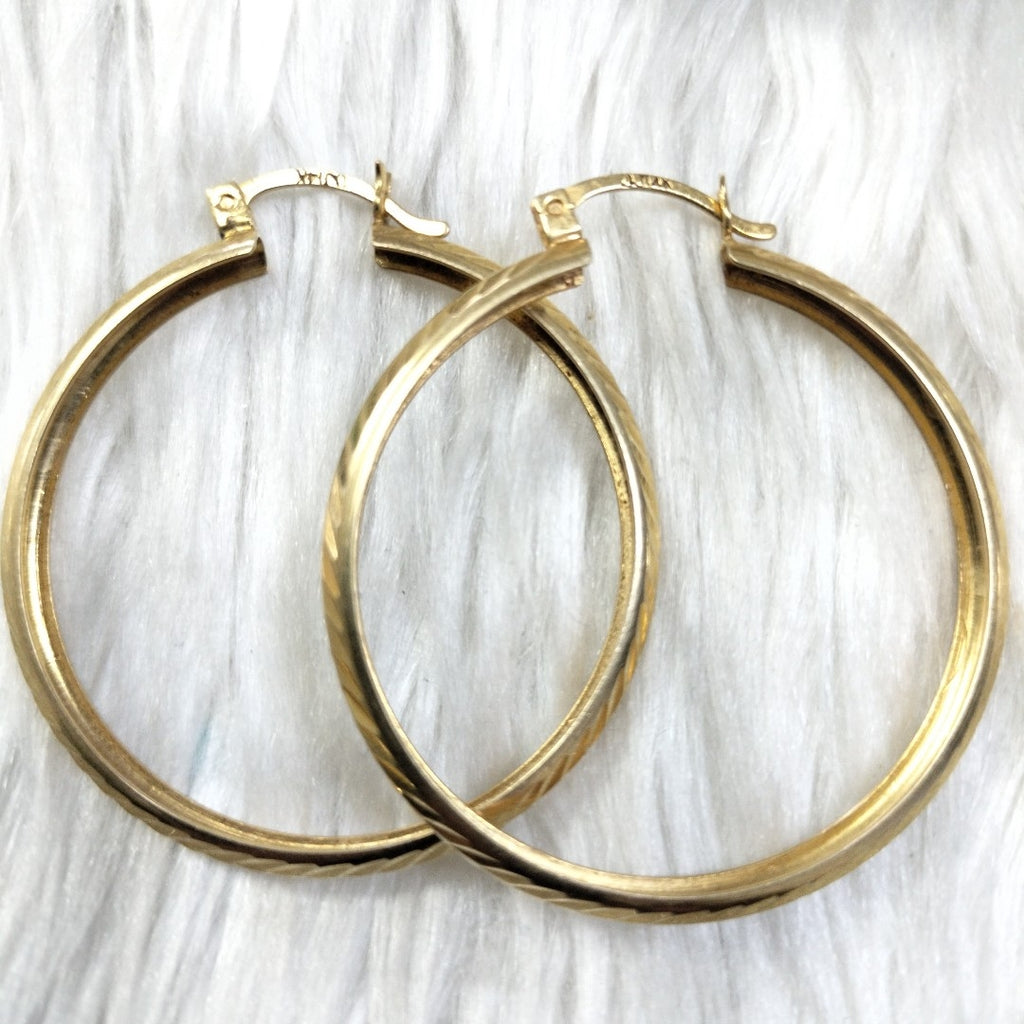 ARRACADAS PAR ORO 14 K 5.6 GRMS (SEMINUEVO)