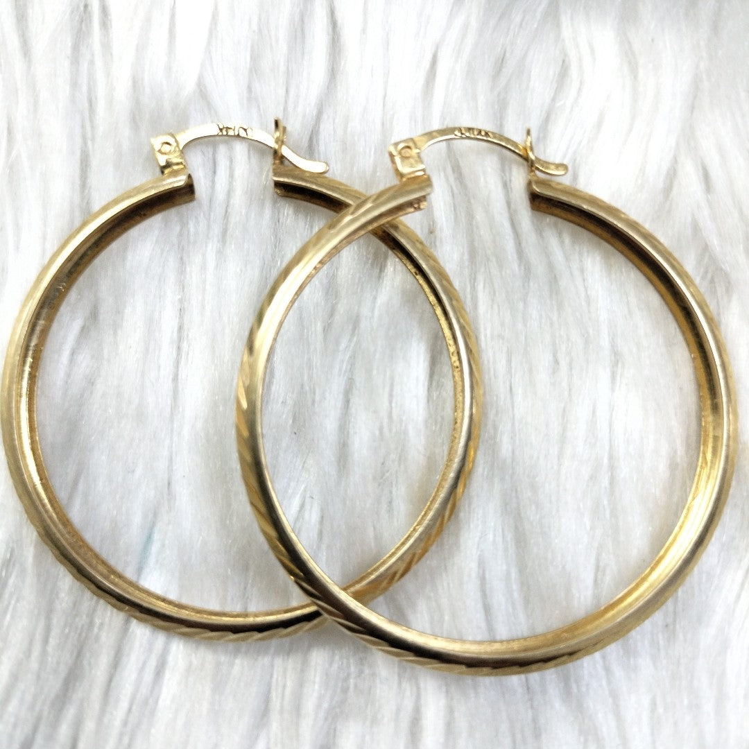 ARRACADAS PAR ORO 14 K 5.6 GRMS (SEMINUEVO)