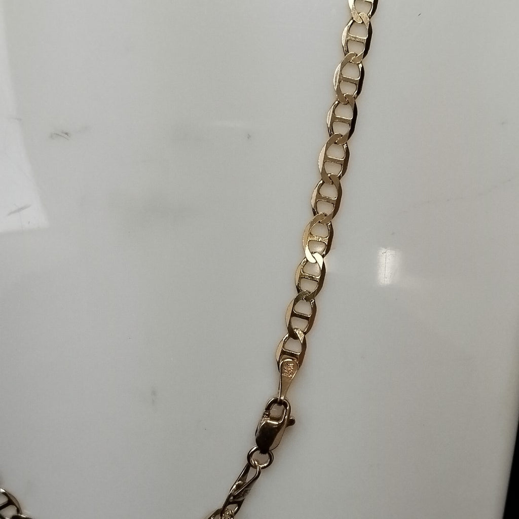 CADENAS TEJIDO MARINERA ORO 14K 50 CM 7.5 GR (NUEVO)
