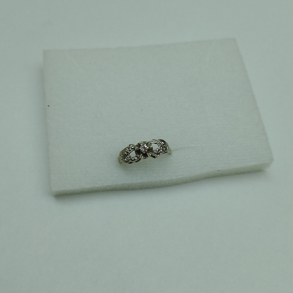ANILLITO ORO, ORO BLANCO 14 K 2 GRMS (SEMINUEVO)