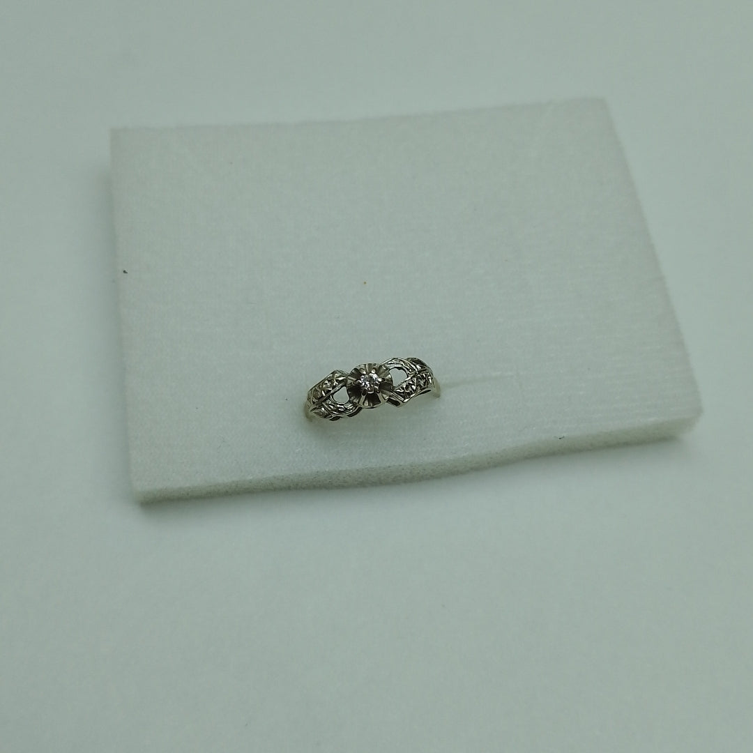 ANILLITO ORO, ORO BLANCO 14 K 2 GRMS (SEMINUEVO)