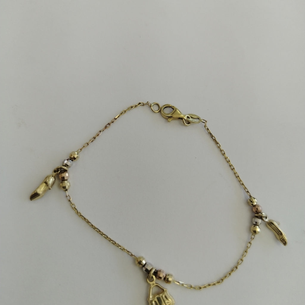 PULSERA ORO, ORO COMBINADO 10 K 2.5 GRMS (SEMINUEVO)
