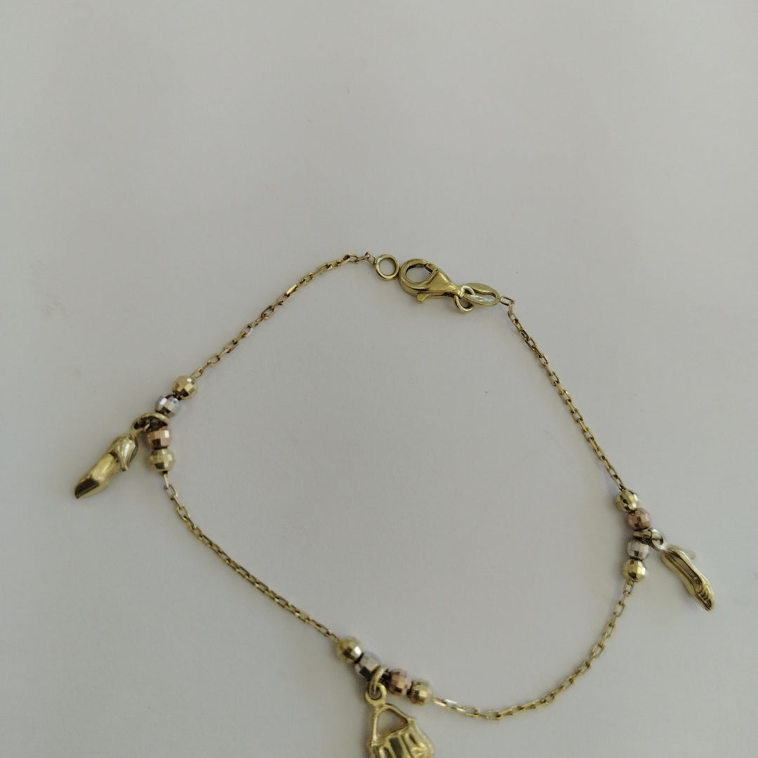 PULSERA ORO, ORO COMBINADO 10 K 2.5 GRMS (SEMINUEVO)