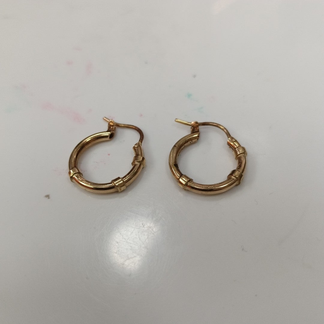 ARRACADAS PAR ORO 10 K 1.9 GRMS (SEMINUEVO)