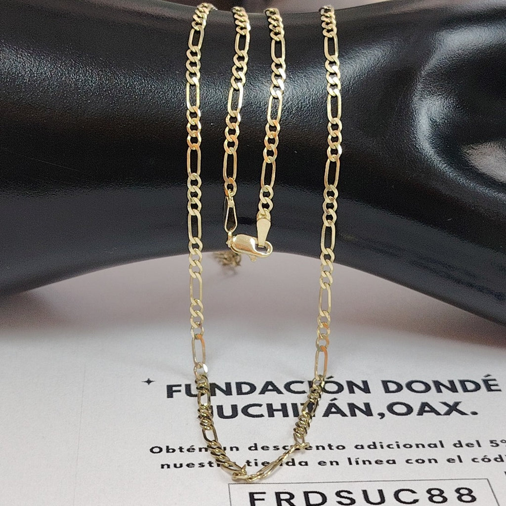 CADENA TEJIDO 3X1 14K 60 CM 5.6 GR (NUEVO)