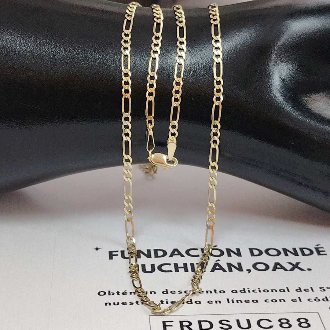 CADENA TEJIDO 3X1 14K 60 CM 5.6 GR (NUEVO)