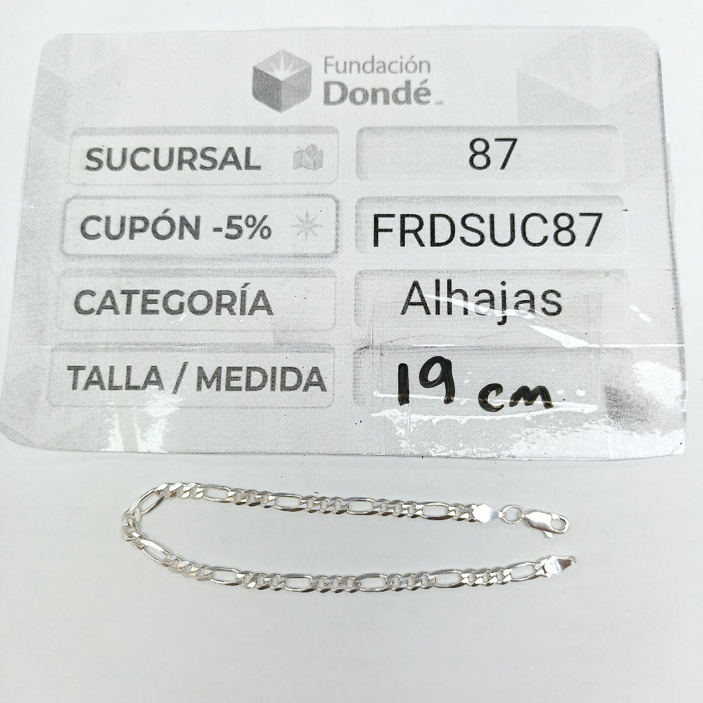 PULSERA PLATA 4,40 GRMS (SEMINUEVO)