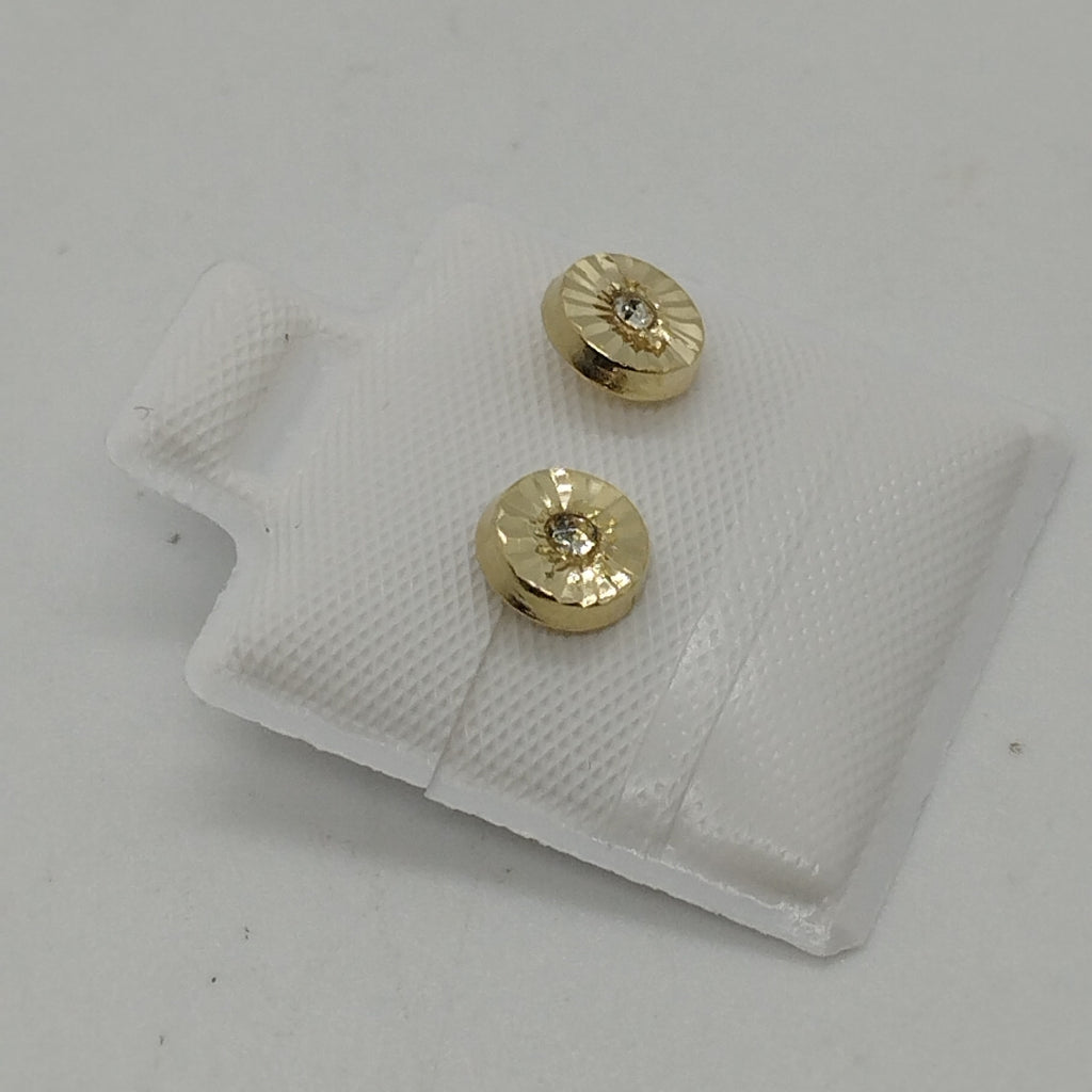 BROQUELES BROQUEL FIG BOTON C CIRCONIA 14K 0.2916 GR (NUEVO)