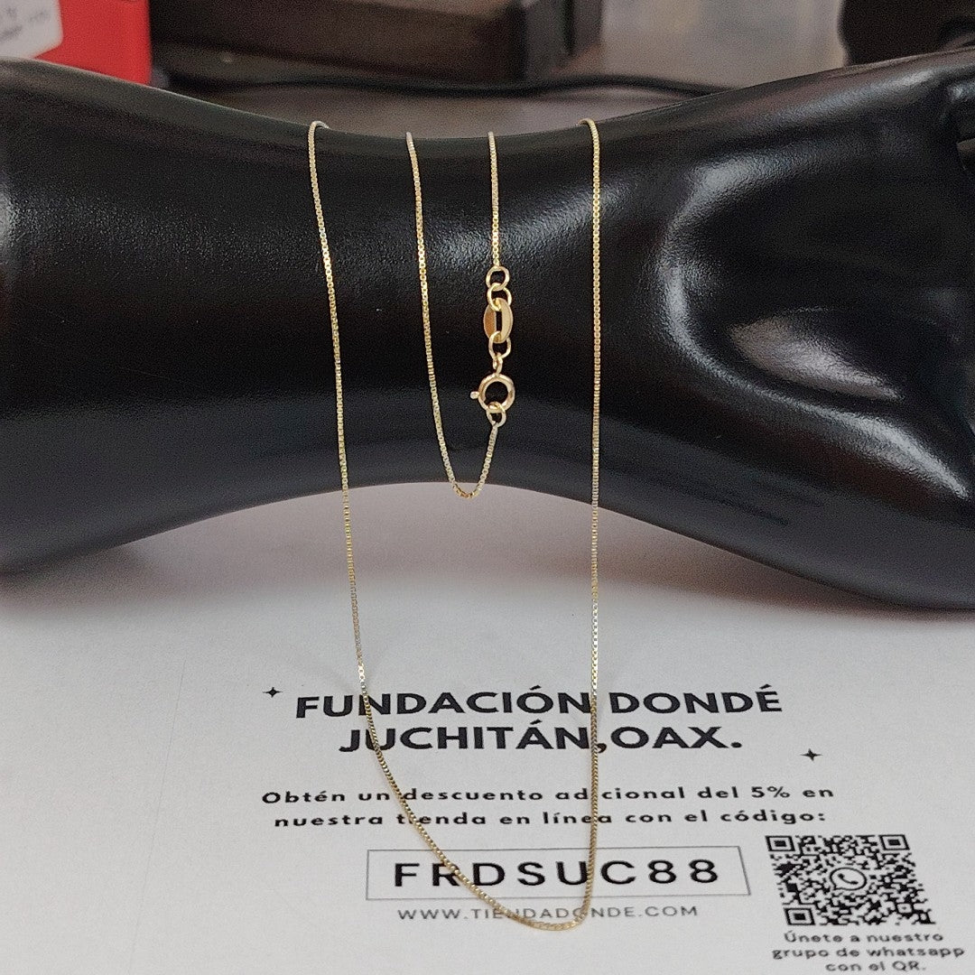 CADENA VENECIANO 14K 55 CM 1.8 GR (NUEVO)
