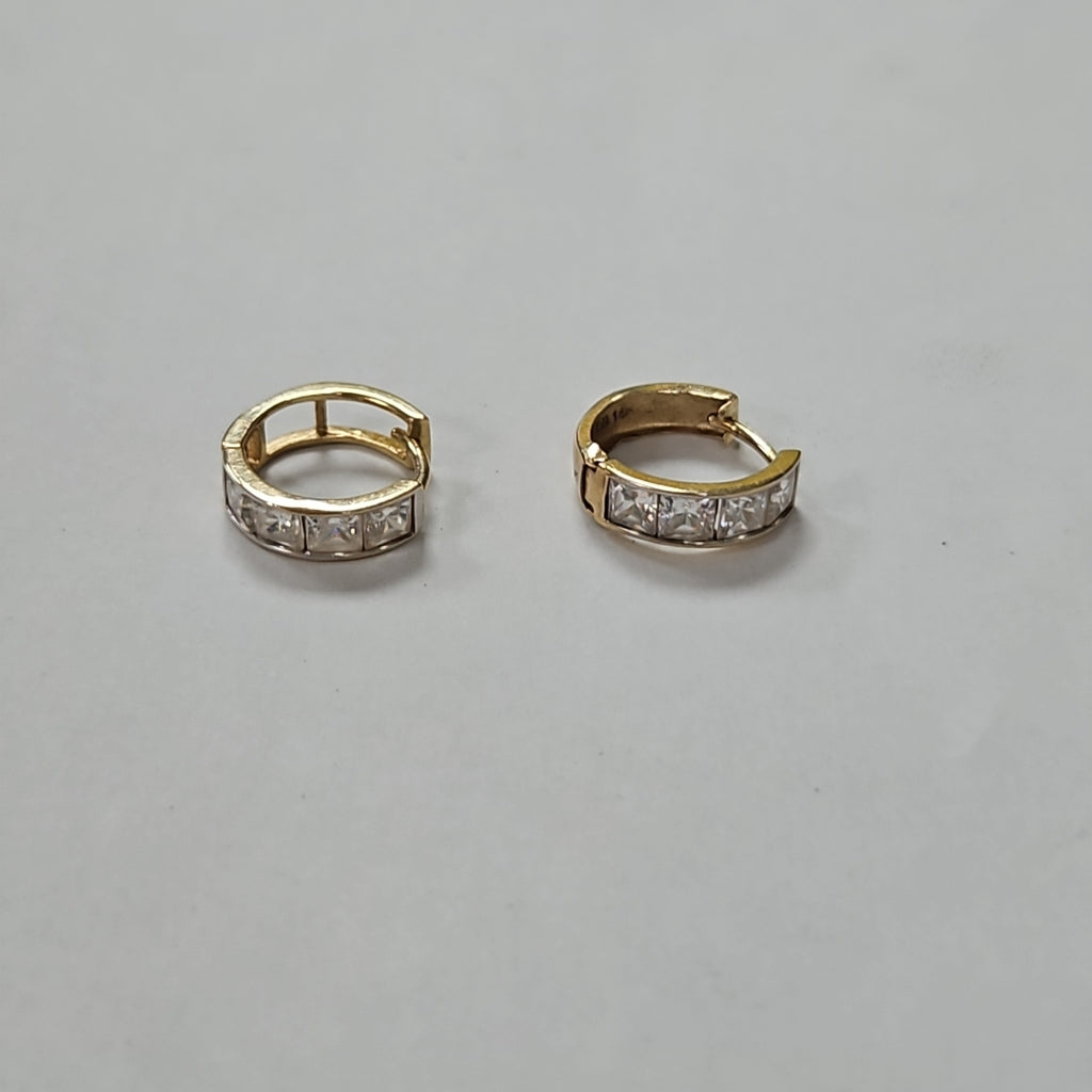 ARRACADAS PAR ORO 14 K 1,60 GRMS (SEMINUEVO)