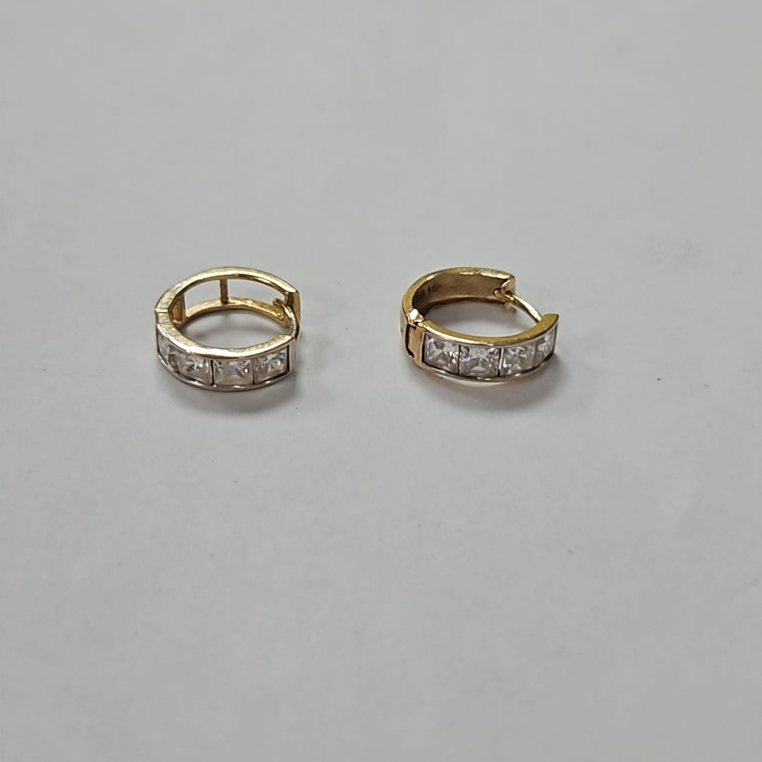 ARRACADAS PAR ORO 14 K 1,60 GRMS (SEMINUEVO)