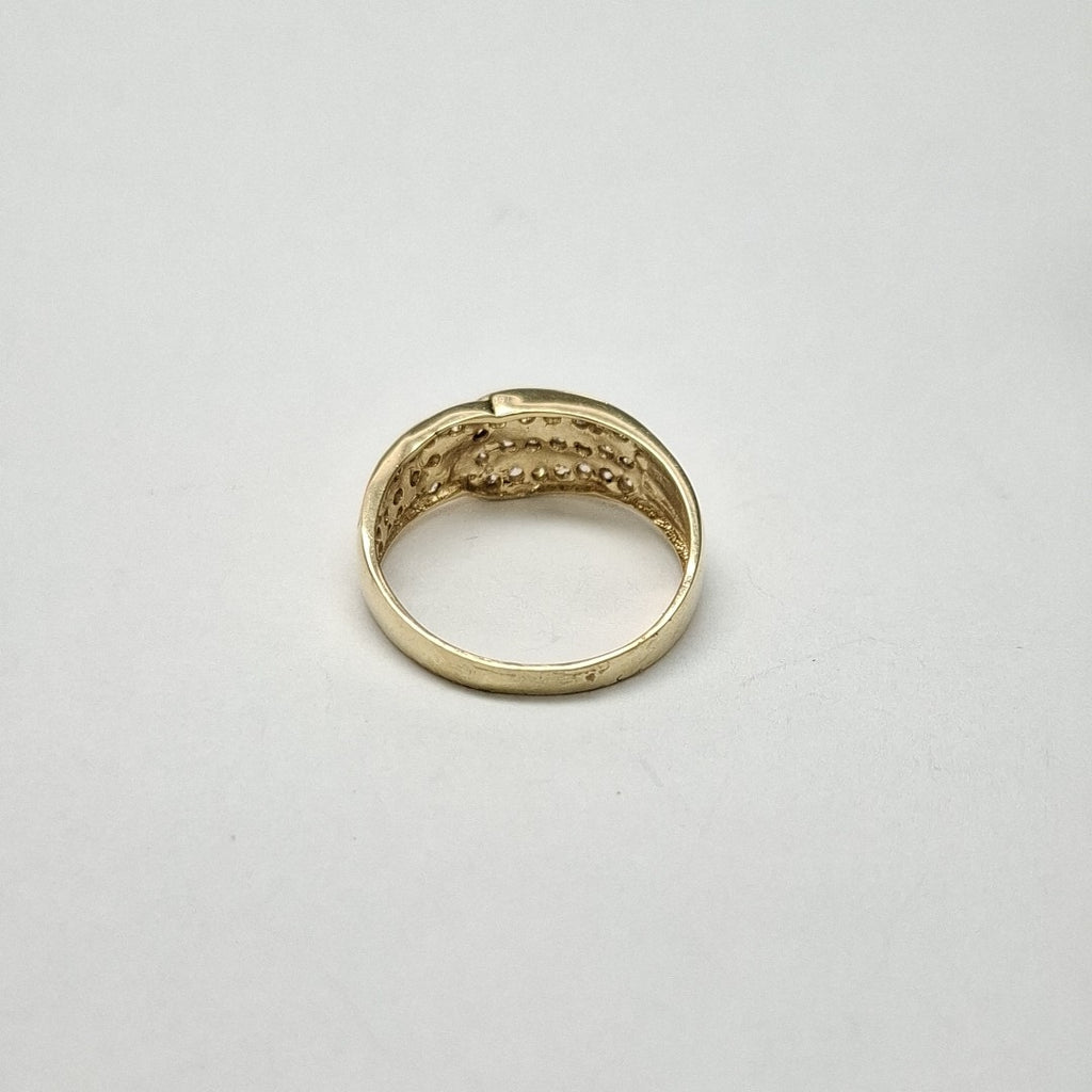 ANILLOS C CIRCONIAS 14K TALLA 7 2.9 GR (NUEVO)