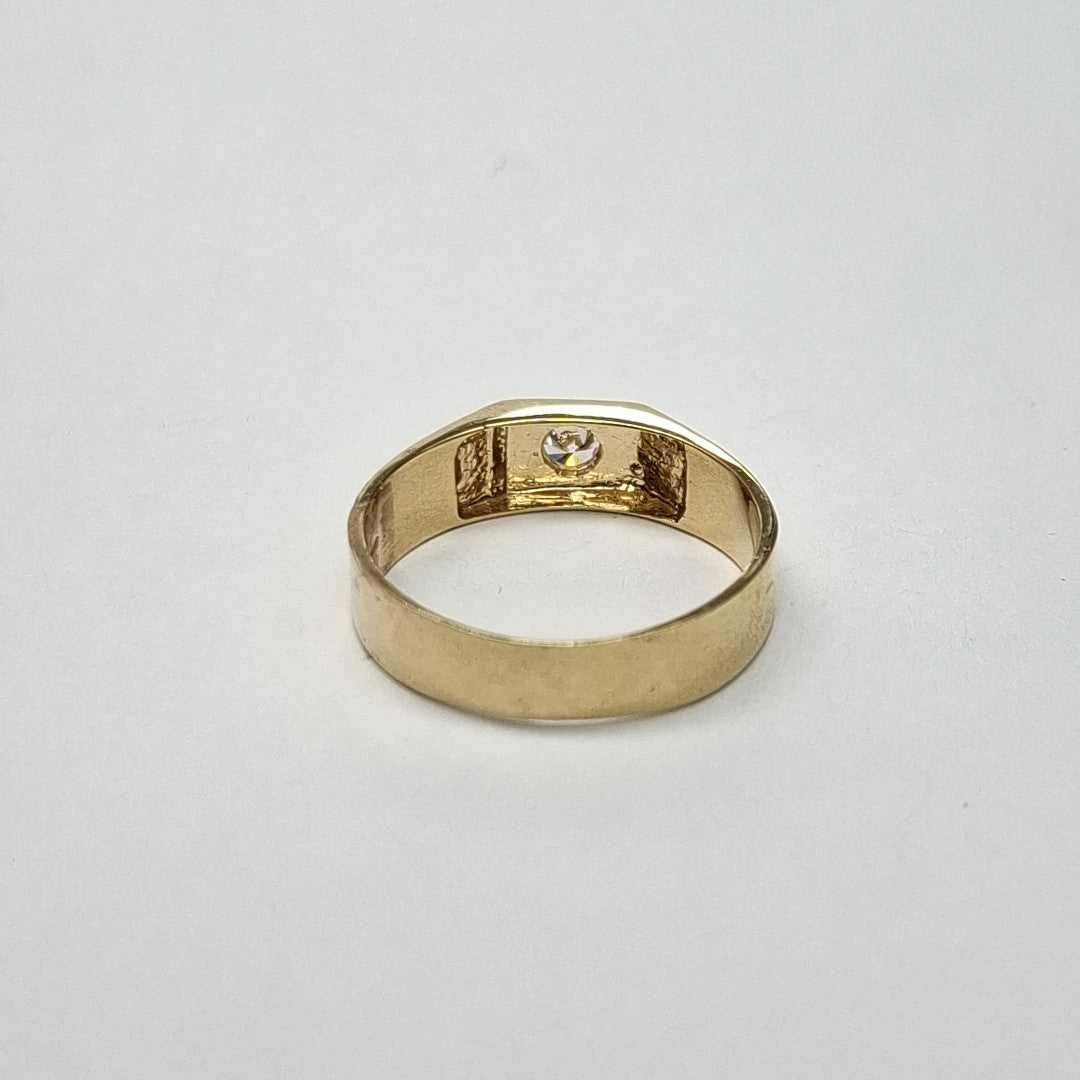 ANILLOS CON CIRCONIA 14K TALLA 10.5 3.9 GR (NUEVO)