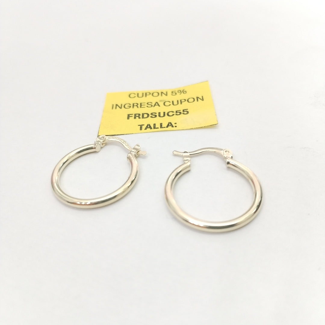 ARETES TEJIDO ARRACADAS LISAS 14K 1.2 GR (NUEVO)
