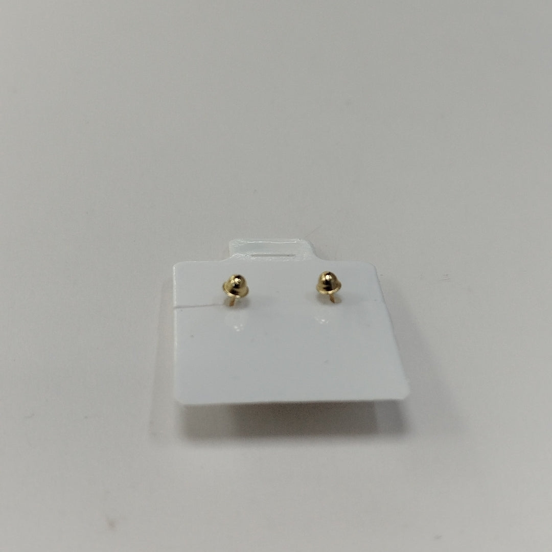 BROQUELES BROQUEL FIG BOTON C CIRCONIA 14K 0.2916 GR (NUEVO)