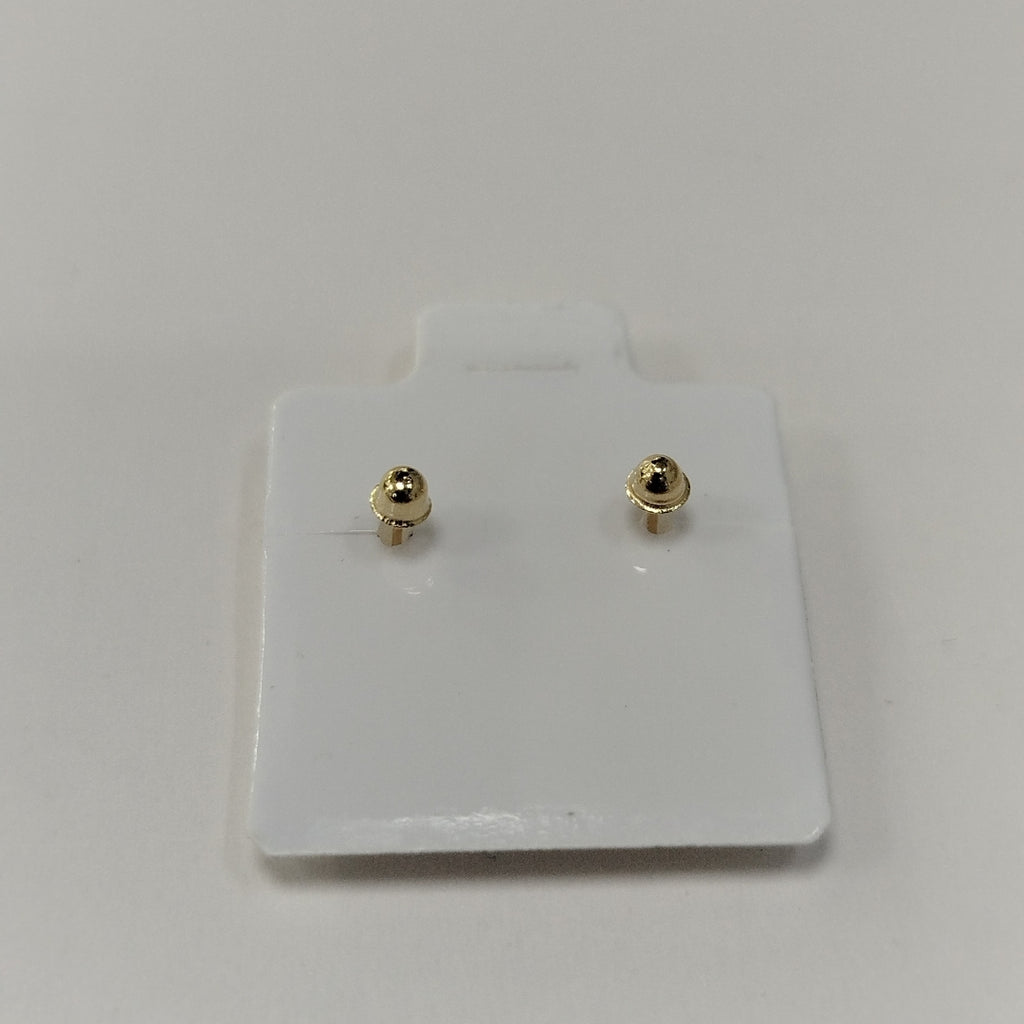 BROQUELES BROQUEL FIG SONRISA ESMALTE AMARILLO 14K 0.2074 GR (NUEVO)