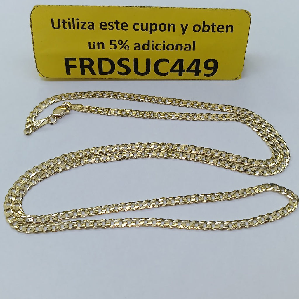 CADENA BARBADA 14K 60 CM 9.9 GR (NUEVO)