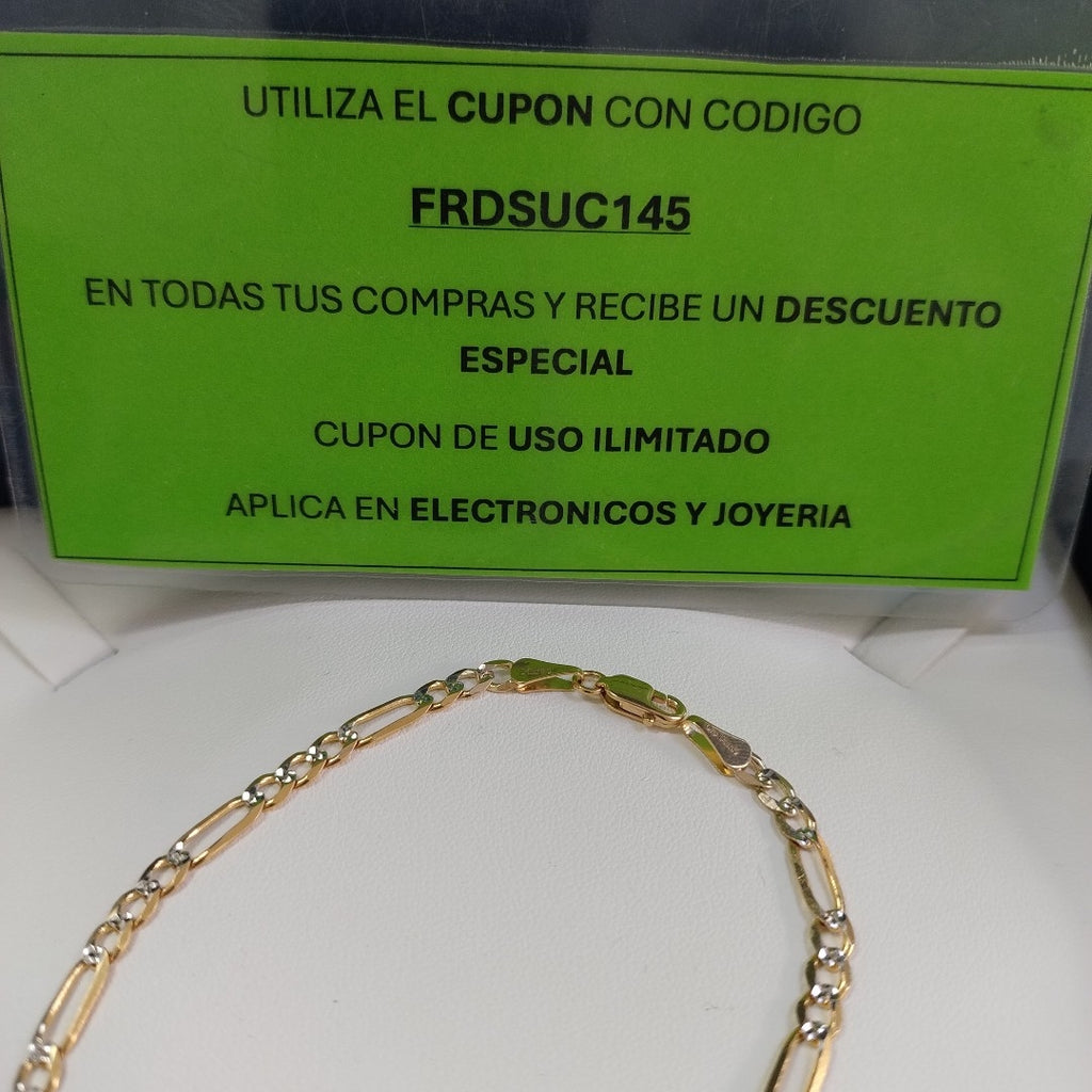 PULSERA 3X1 14K 21 CM 4.6 GR (NUEVO)