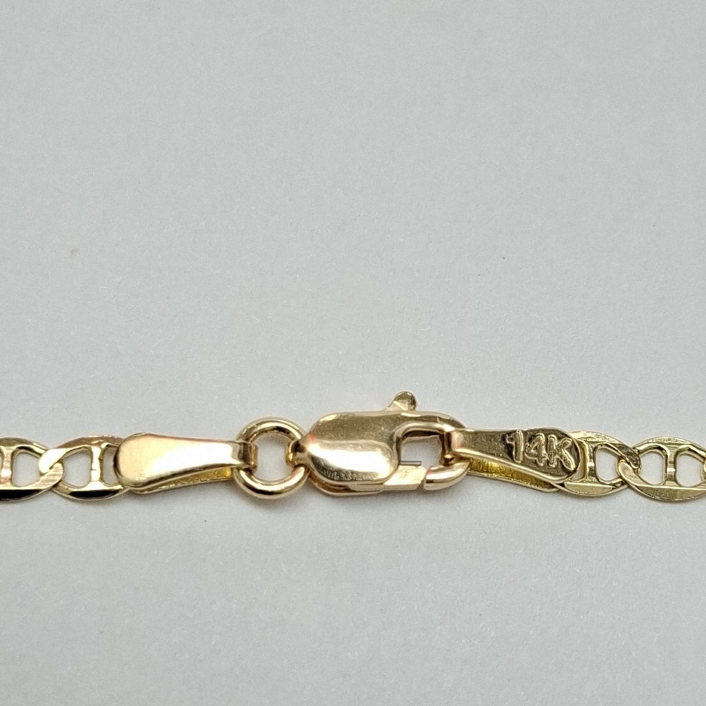 PULSERA GUCHI 14K 18 CM 2 GR (NUEVO)