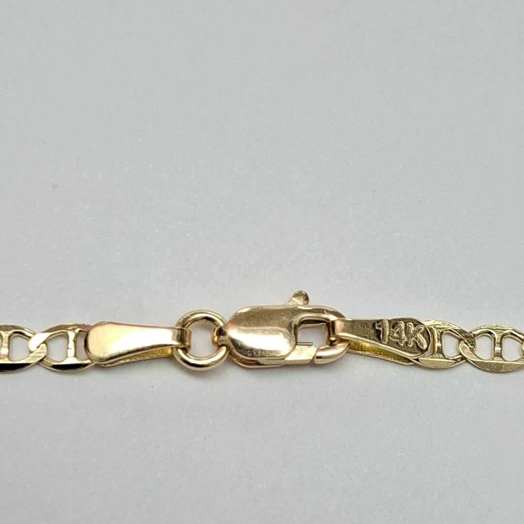 PULSERA GUCHI 14K 18 CM 2 GR (NUEVO)