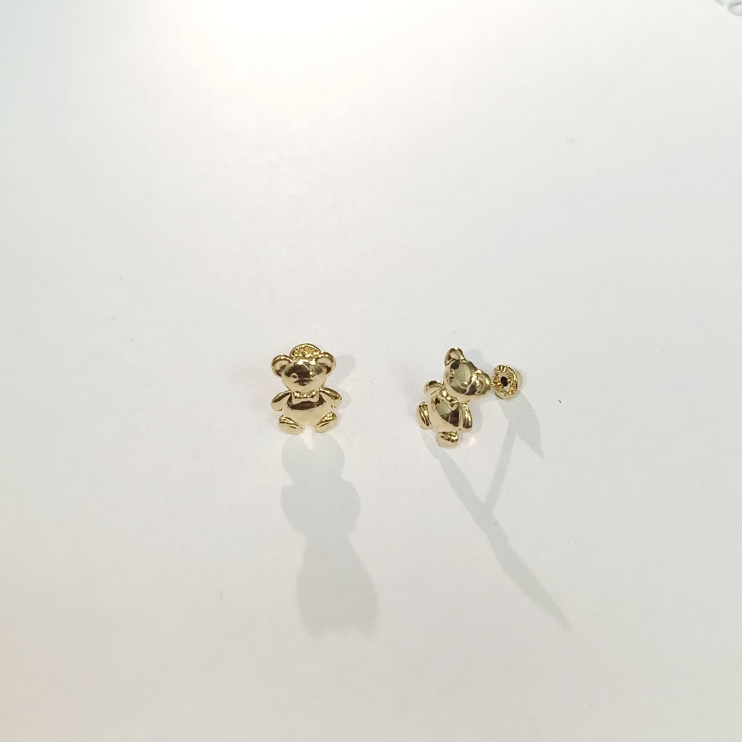 BROQUELES BROQUEL FIG OSO 14K 0.2592 GR (NUEVO)