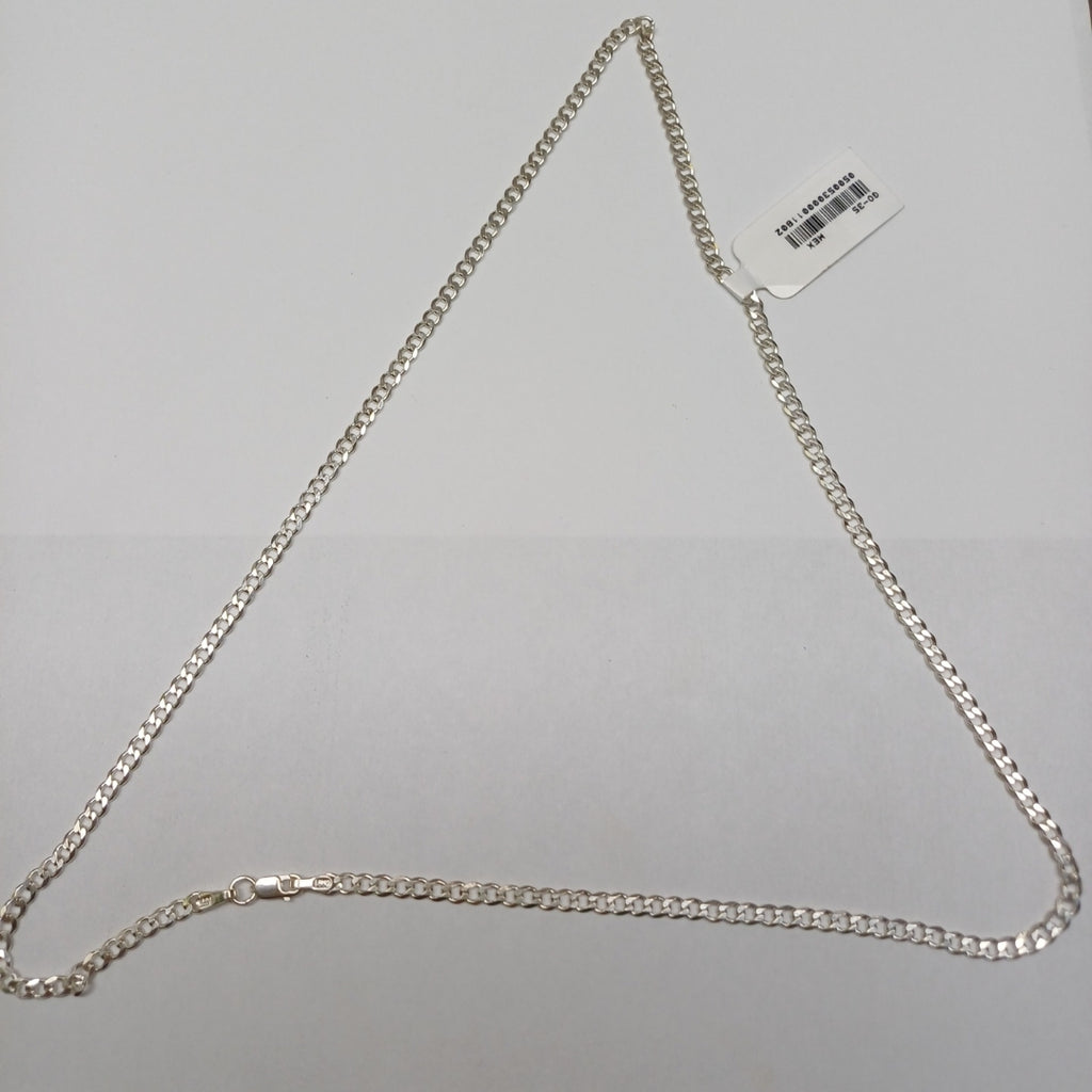 CADENA BARBADA PLATA .925 55 CM 8.52 GR (NUEVO)